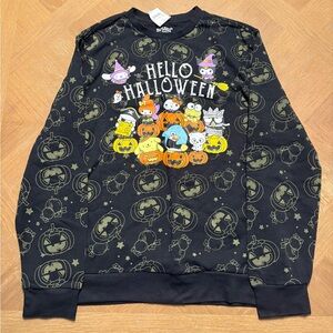 Hello Kitty Black Halloween Crewneck Sweater
